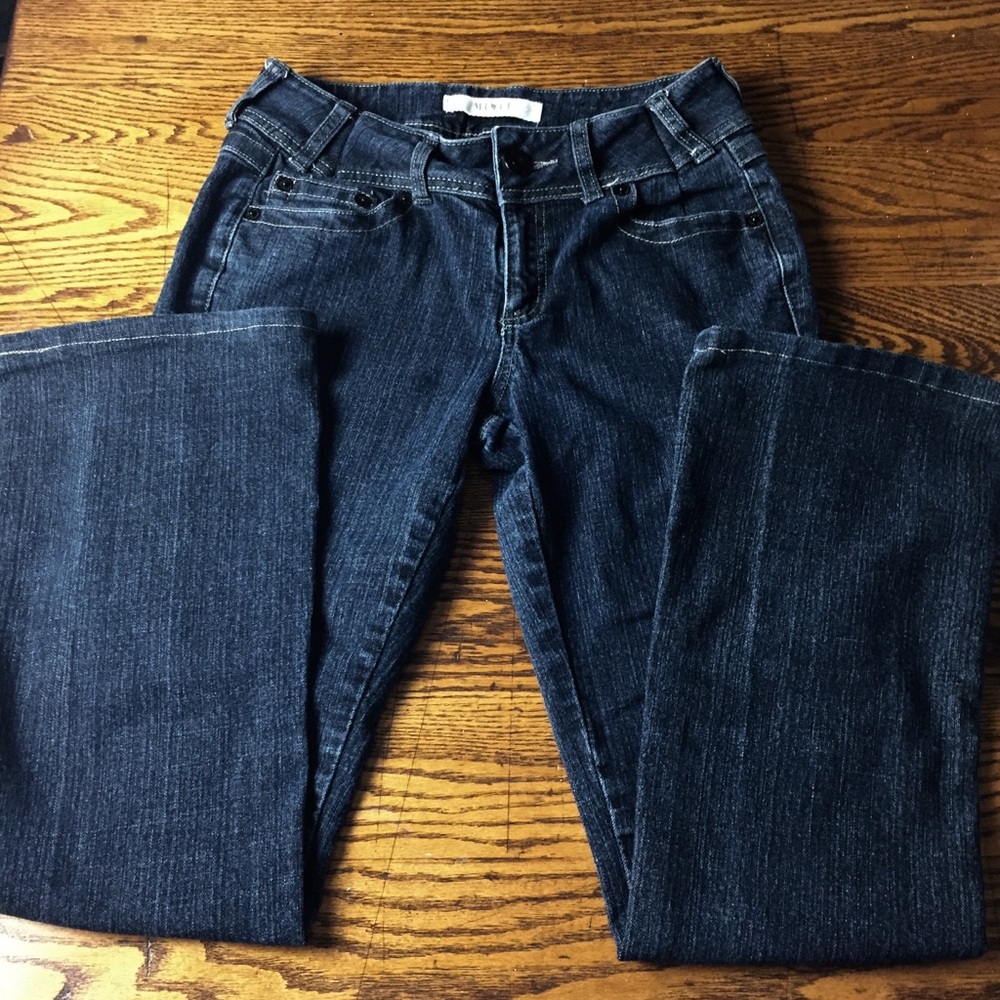 Mix it Boot Cut Stretch Jeans Sz 8 Dark Wash B3